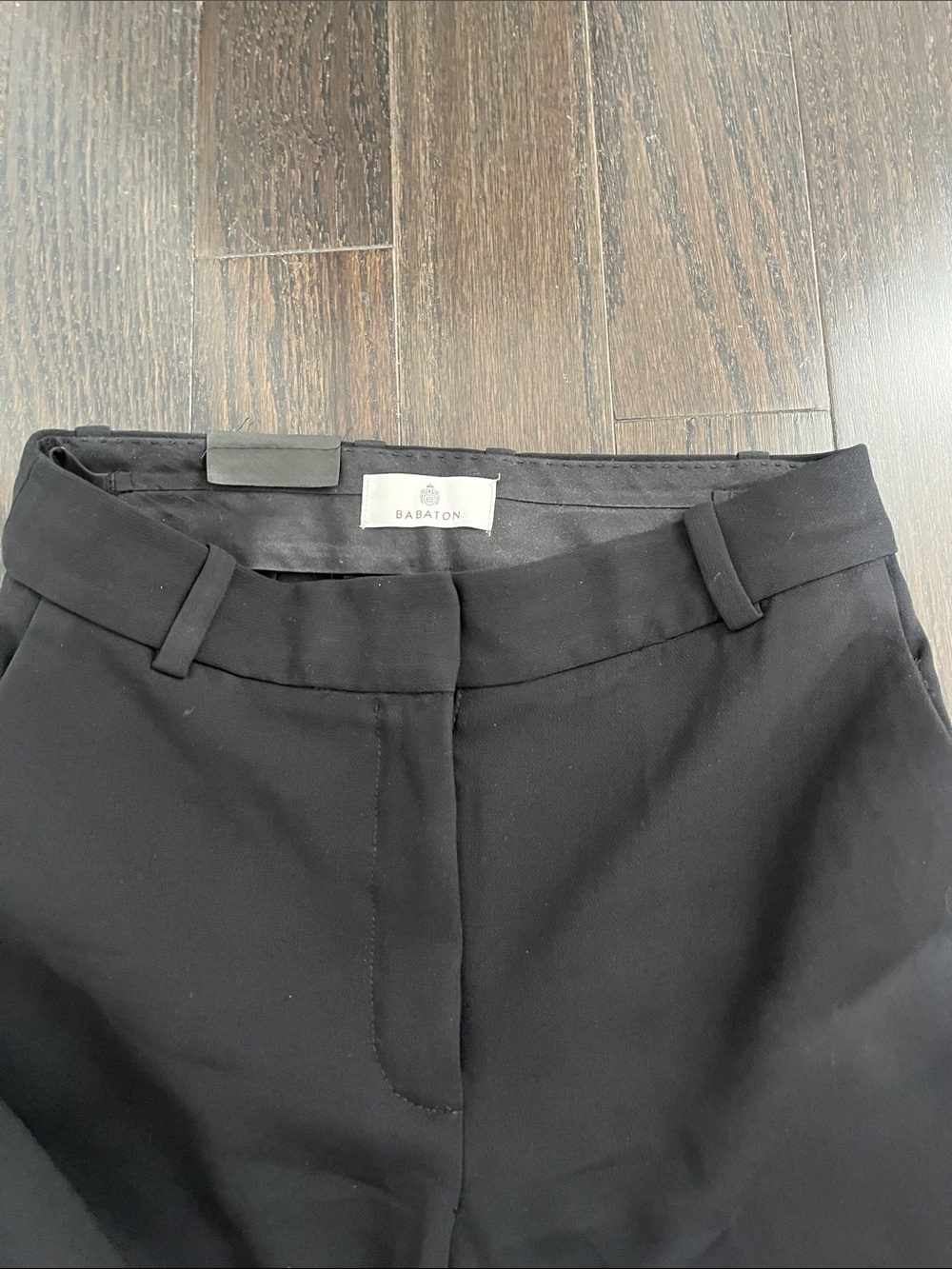 Aritzia Babaton Black High-Rise Tailored Trousers